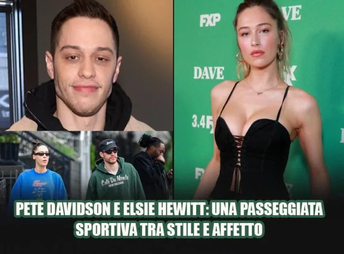 180orecom | moda intrattenimento tecnologia pete davidson e elsie hewitt una passeggiata sportiva tra stile e affetto 180orecom | moda intrattenimento tecnologia